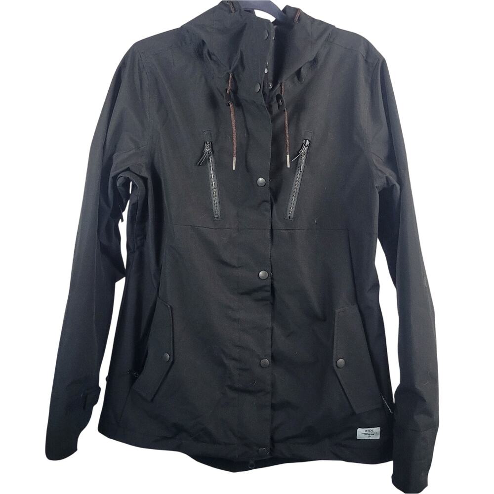 Ride Wallingford Waterproof Shell Snowboard Ski Jacket Black Womens Large